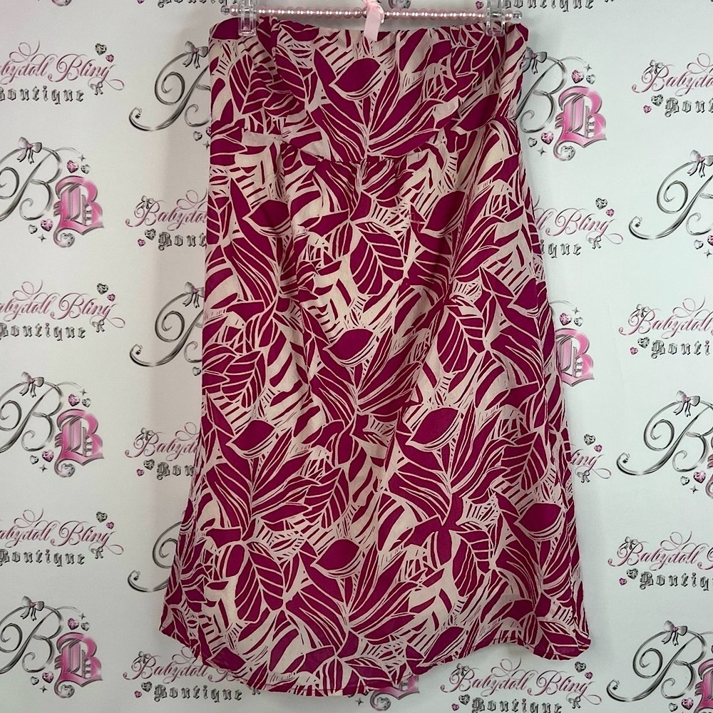 American Eagle Outfitters dress or skirt Pink and Cream Skirt tropical
